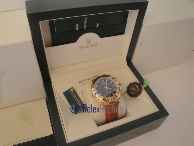 rolex replica daytona oro sport pelle orologio replica copia imitazione - immagine 8