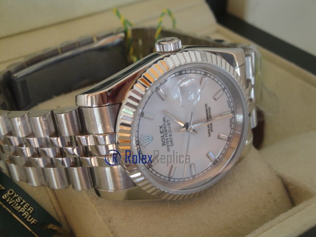 rolex replica datejust white barrette orologio imitazione - immagine 8