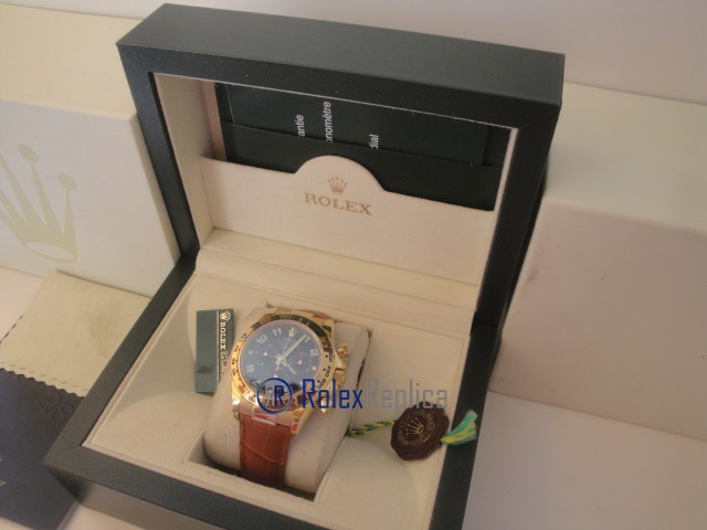 rolex replica daytona oro sport pelle orologio replica copia imitazione - immagine 9