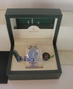 Alternative view of rolex replica datejust blu brillantini oyster orologio imitazione