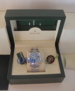 Alternative view of rolex replica datejust blu roman oyster orologio imitazione