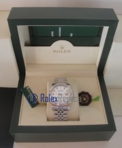 Alternative view of rolex replica datejust argento brillantini orologio imitazione