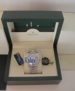 Alternative view of rolex replica datejust argento brillantini oyster orologio imitazione