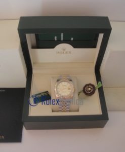 Alternative view of rolex replica datejust acciaio oro gold dial orologio imitazione