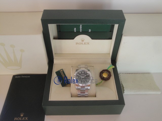 rolex replica datejust black roman oyster orologio imitazione - immagine 2