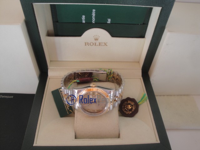 rolex replica datejust acciaio oro gold roman orologio imitazione - immagine 14
