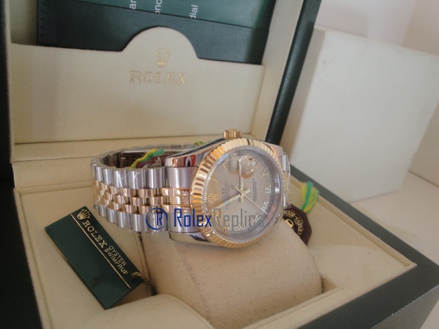 rolex replica datejust acciaio oro gold roman orologio imitazione - immagine 15
