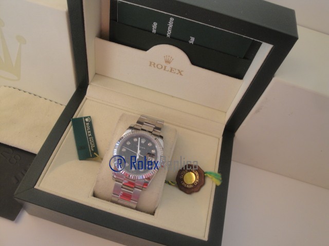 rolex replica datejust black centenario oyster orologio imitazione - immagine 3