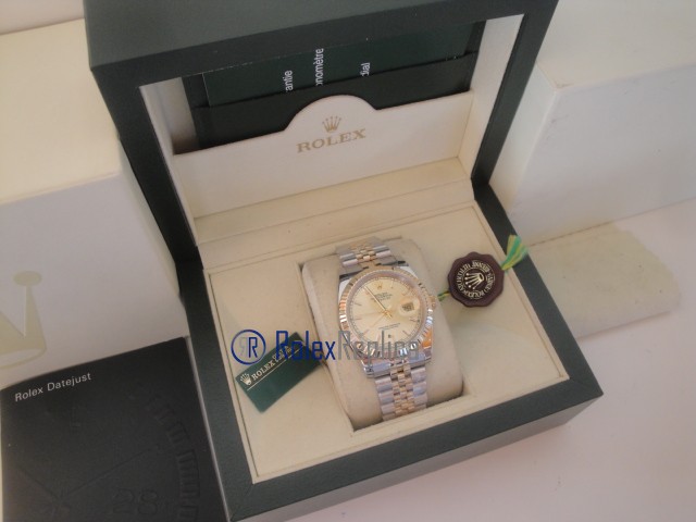 rolex replica datejust acciaio oro gold dial jubilèè orologio imitazione - immagine 3