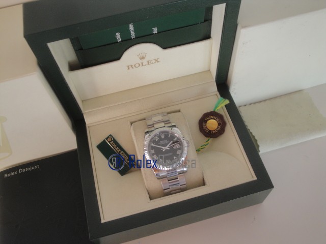 rolex replica datejust black roman oyster orologio imitazione - immagine 3