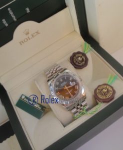 rolex replica datejust black roman orologio imitazione