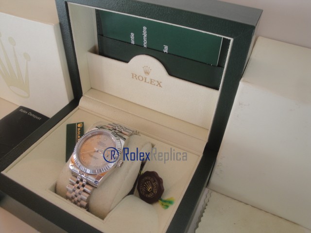 rolex replica datejust argento roman orologio imitazione - immagine 4