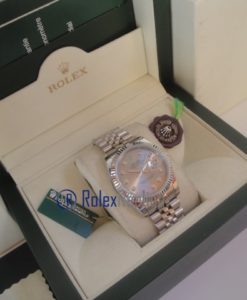 rolex replica datejust argento brillantini orologio imitazione