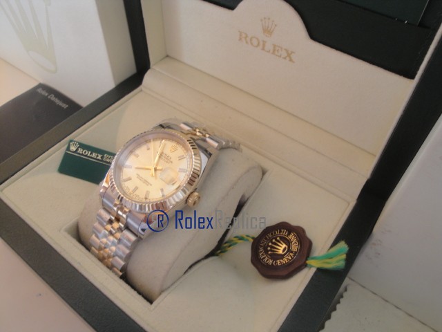 rolex replica datejust acciaio oro gold dial jubilèè orologio imitazione - immagine 5