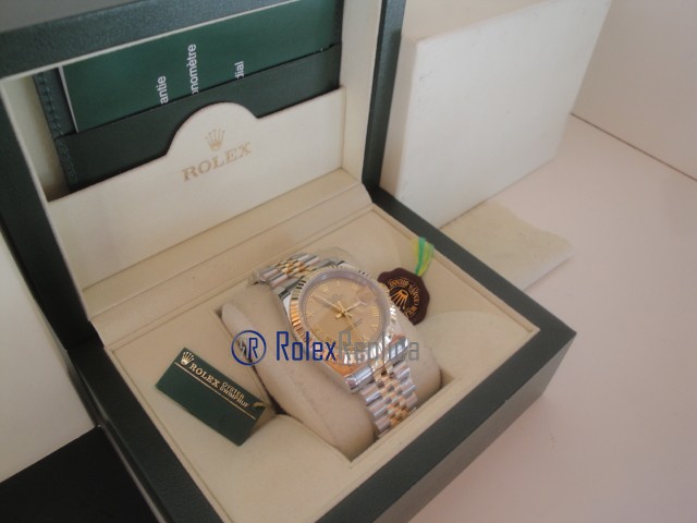 rolex replica datejust acciaio oro gold roman orologio imitazione - immagine 5