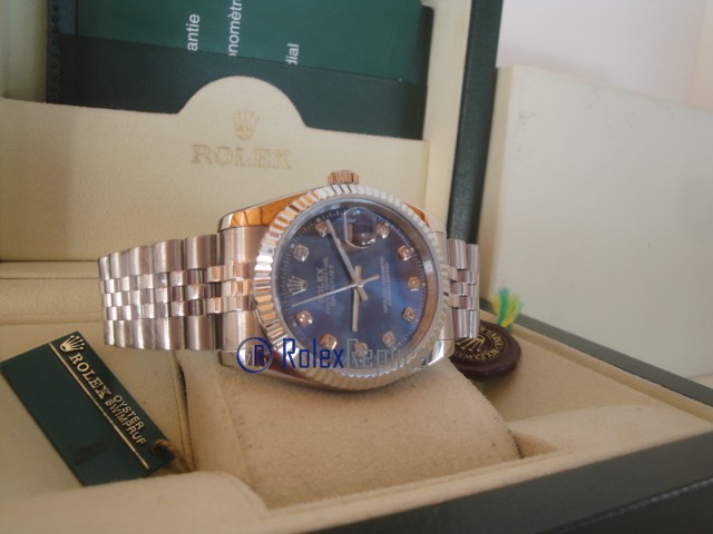 rolex replica datejust blu brillantini orologio imitazione