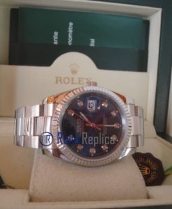 rolex replica datejust blu brillantini oyster orologio imitazione