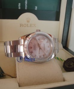 rolex replica datejust argento roman oyster orologio imitazione