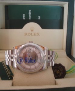 rolex replica datejust bicolor argento orologio imitazione