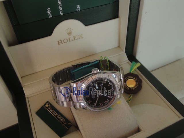 rolex replica datejust black roman oyster orologio imitazione - immagine 7