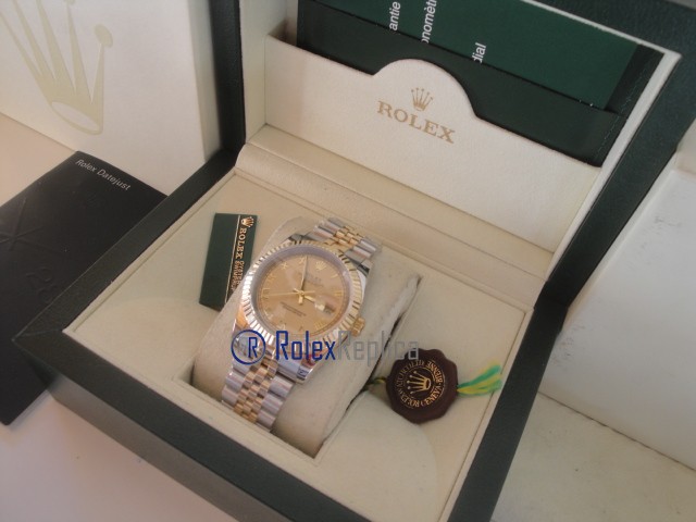 rolex replica datejust acciaio oro gold roman orologio imitazione - immagine 7