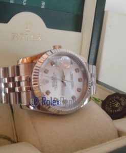 rolex replica datejust argento brillantini orologio imitazione