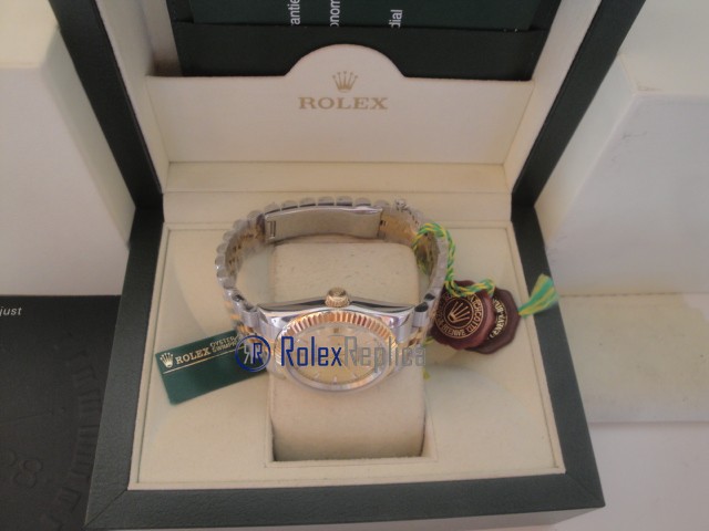 rolex replica datejust acciaio oro gold dial jubilèè orologio imitazione - immagine 8