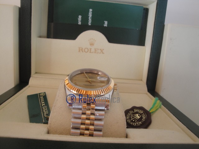 rolex replica datejust acciaio oro gold roman orologio imitazione - immagine 8