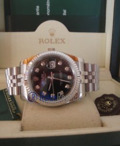 rolex replica datejust black brillantini orologio imitazione