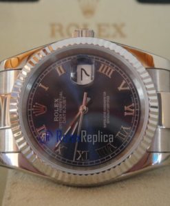 rolex replica datejust blu roman oyster orologio imitazione