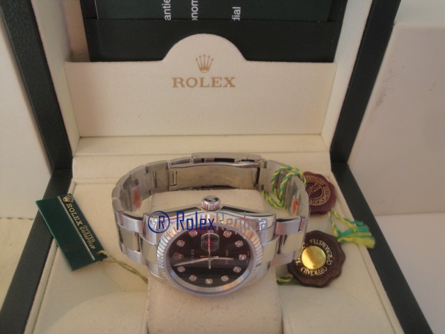 rolex replica datejust black centenario oyster orologio imitazione - immagine 9