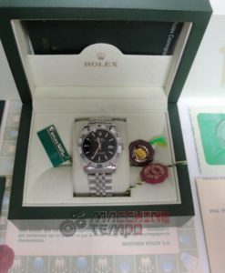 Alternative view of rolex replica turn-o-graph acciaio black barrette imitazione orologio