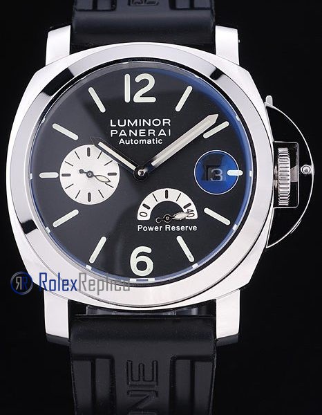 Panerai replica luminor marina power reserve acciaio black dial imitazione copia