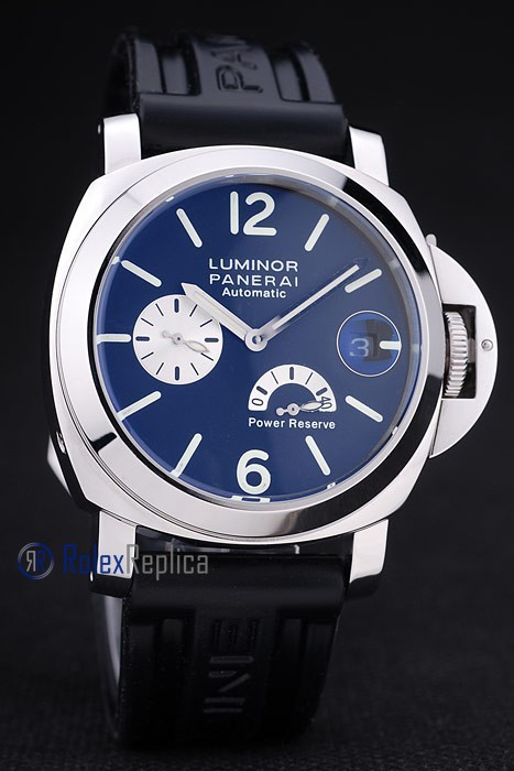 Panerai replica luminor marina power reserve acciaio black dial imitazione copia - immagine 4