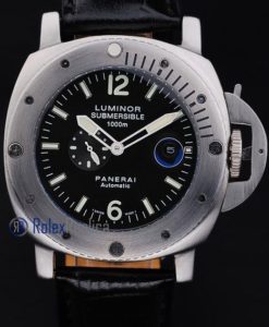 Panerai replica luminor marina submersible acciaio black dial imitazione copia