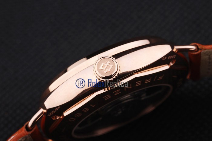 Panerai replica radiomir tourbillon acciaio cuoio black dial imitazione copia - immagine 8