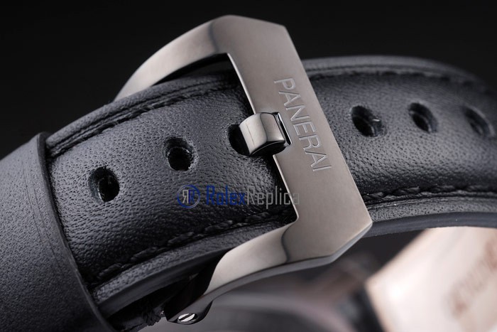 Panerai replica luminor GMT pro-hunter pvd strip leather imitazione copia - immagine 7