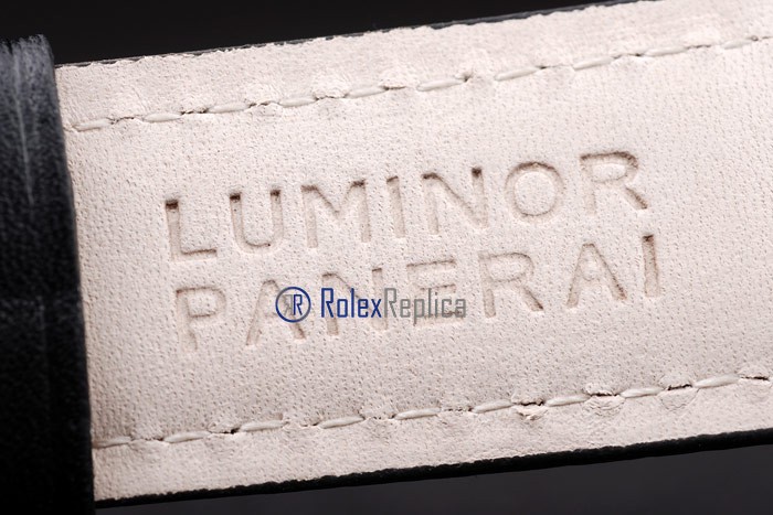 Panerai replica luminor GMT pro-hunter pvd strip leather imitazione copia - immagine 9