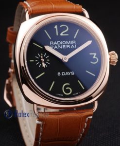 Alternative view of Panerai replica radiomir 8 days oro strip leather imitazione copia