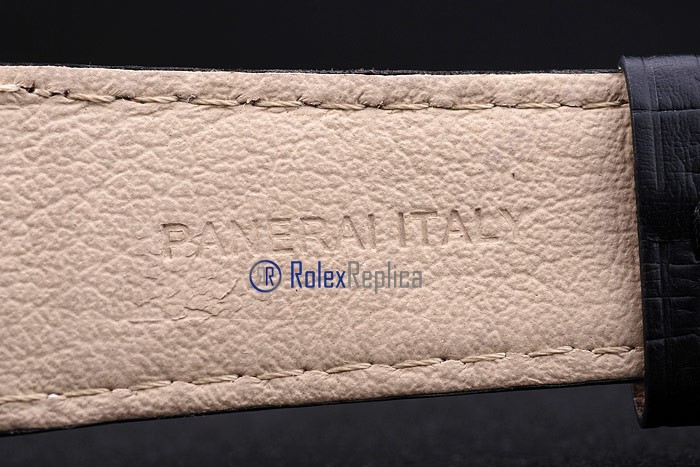 Panerai replica radiomir black seal pro-hunter pvd strip leather imitazione copia - immagine 8