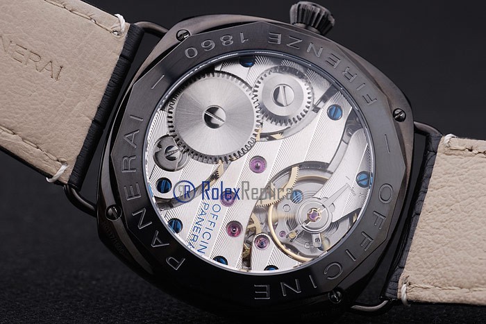 Panerai replica radiomir black seal pro-hunter pvd strip leather imitazione copia - immagine 10