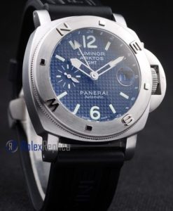 Panerai replica luminor GMT arktos acciaio strip rubber imitazione copia