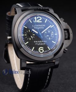 Alternative view of Panerai replica luminor regatta flyback pro-hunter strip leather imitazione copia