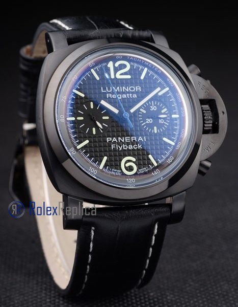 Panerai replica luminor regatta flyback pro-hunter strip leather imitazione copia