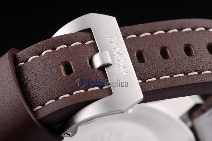 Panerai replica luminor marina submersible 8 giorni strip leather imitazione copia - immagine 6