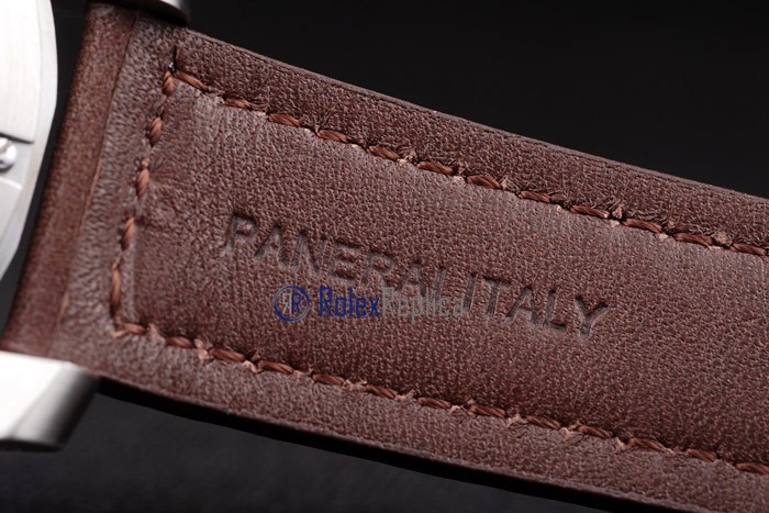 Panerai replica luminor marina submersible 8 giorni strip leather imitazione copia - immagine 7