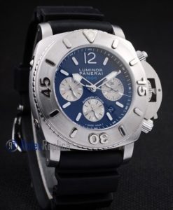 Panerai replica luminor marina 1000 chrono strip rubber imitazione copia