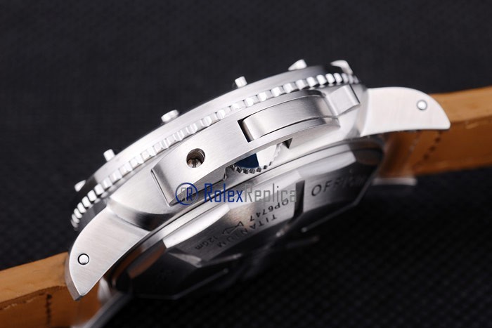 Panerai replica luminor marina submersible depth gauge acciaio strip leather imitazione copia - immagine 10