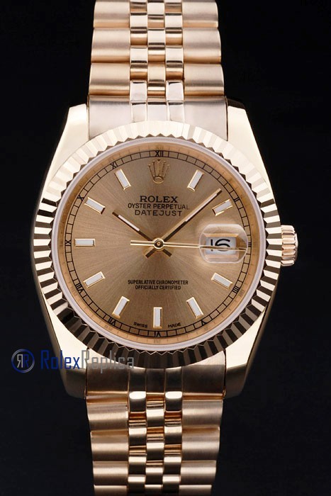 rolex replica datejust full oro barrette orologio imitazione - immagine 2