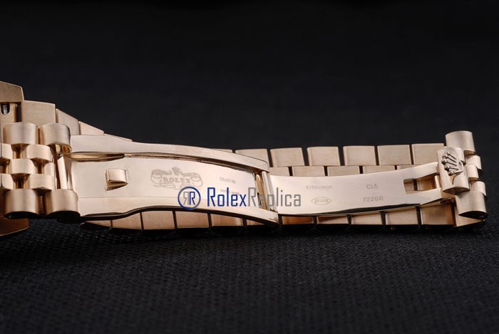 rolex replica datejust full oro barrette orologio imitazione - immagine 9